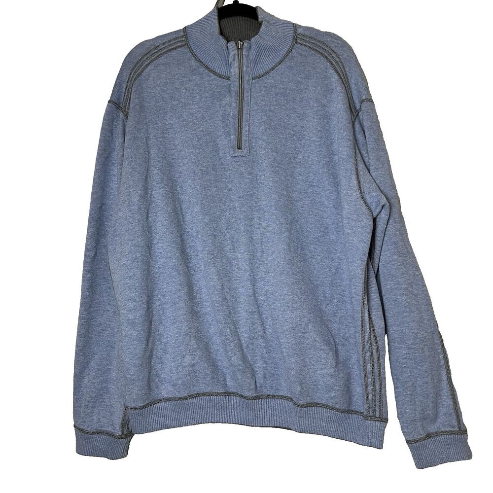 Tommy Bahama Sweater Men's Size XL  Pullover V-neck Reversible Cotton Multicolor